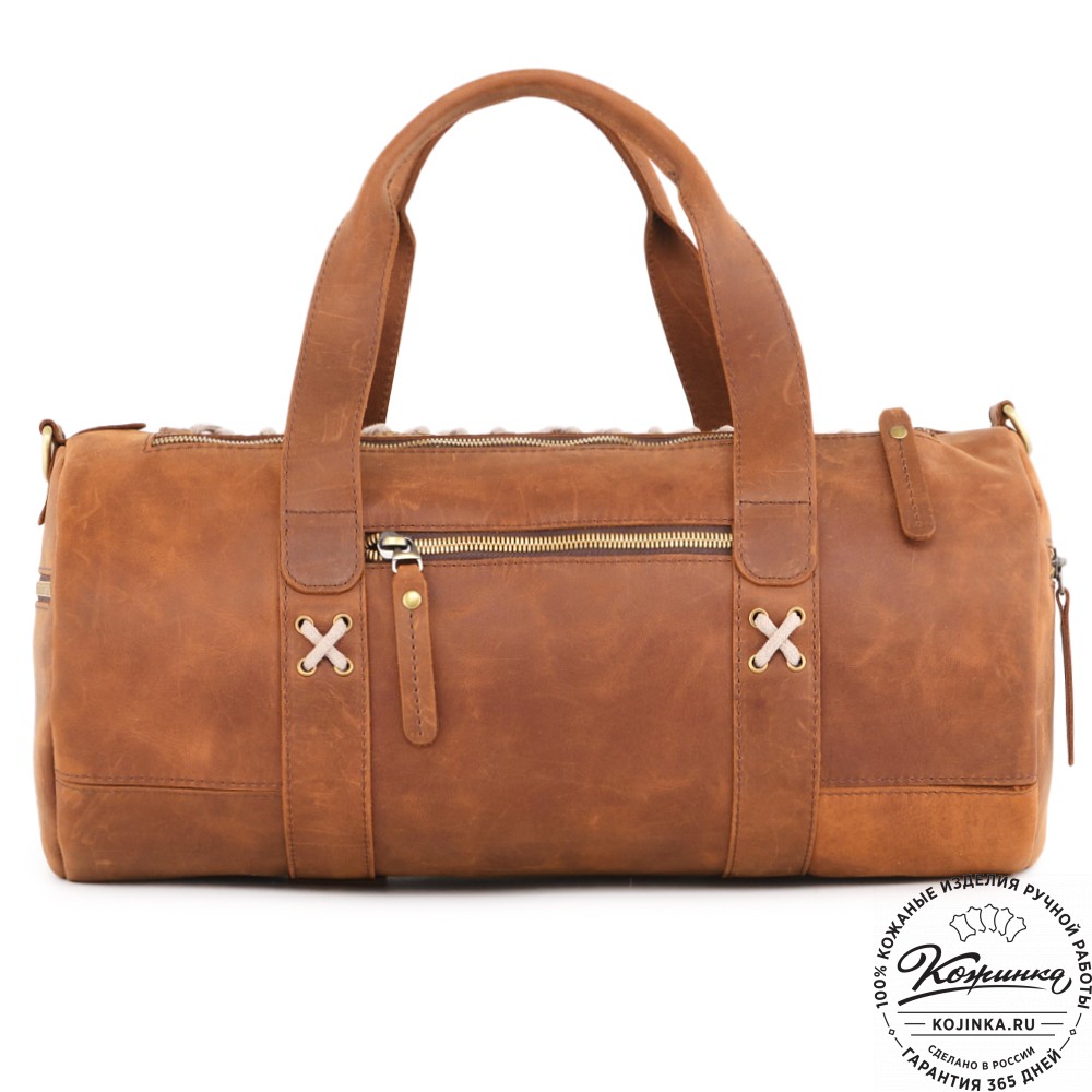  Кожаная сумка "Тайлер" (коричневый крейзи) 